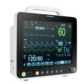 Portable Vital Sign Patient Monitor 12 Inch LCD Display SPO2 ECG EKG NIBP RESP TEMP for ICU and Home Use